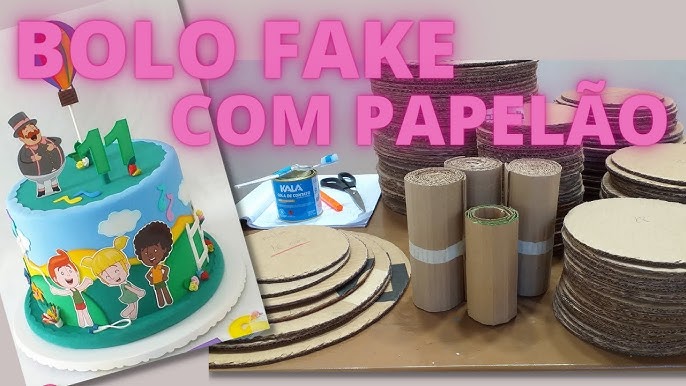 Roblox - Bolo Fake com base de papelão *FAZENDO ARTE* 