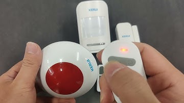 [Siren] KR-J009 Kerui wireless siren using as a host | remote control | PIR detector | Door Sensor