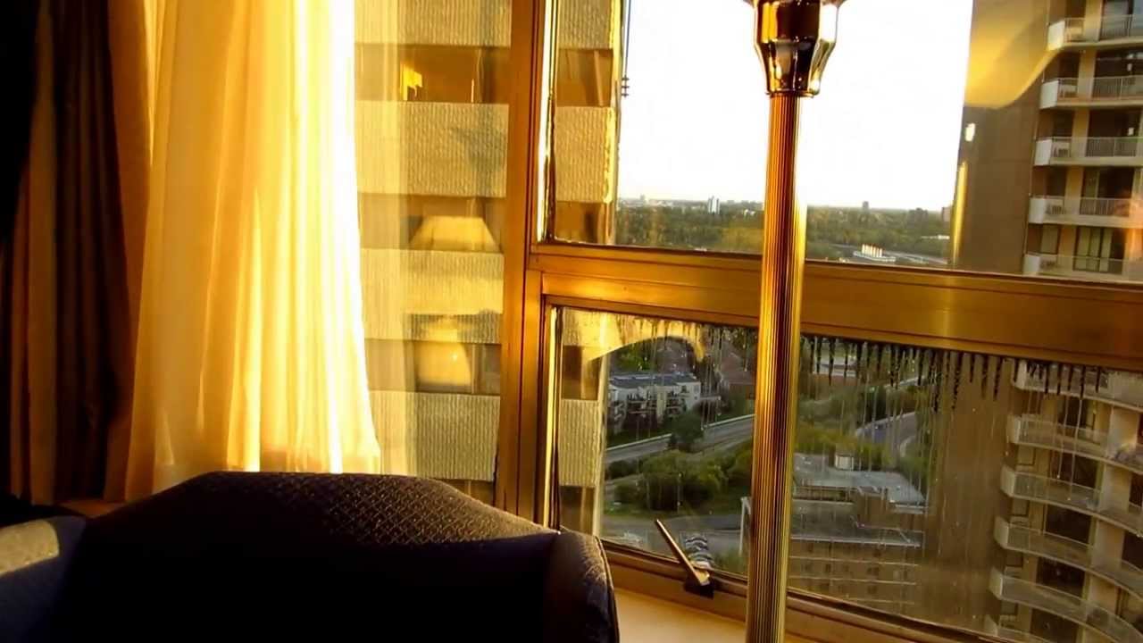 Edmonton Chateau Lacombe Hotel Standard Room Walk Through HD