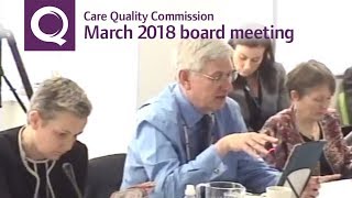 CQC board meeting – March 2018