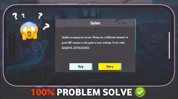 🔴 Unable to connect to server. Please try a different network or grant WiFi || 🤩 Bgmi login problem