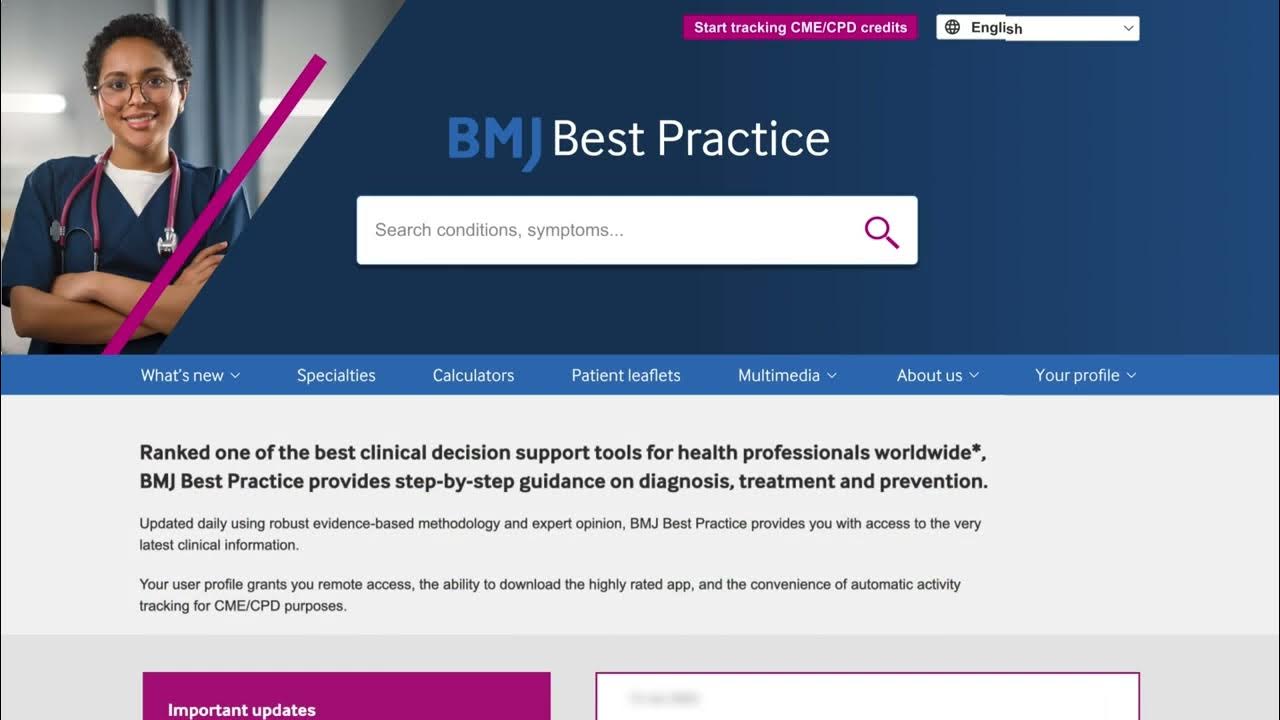 Overview of bmj best practice and the comorbidities manager youtube