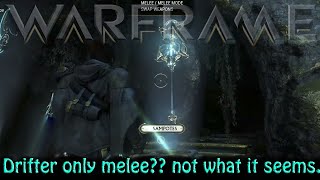 Warframe - Duviri drifter only melee not what it seems!