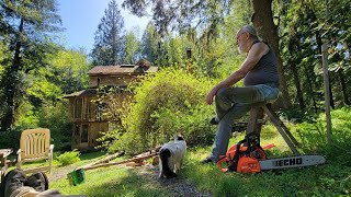 Spring Chores at Neighbor Al's Off Grid Paradise