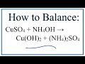 Balancing Chemical Equations Practice