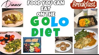 Food you can eat on the Golo Diet