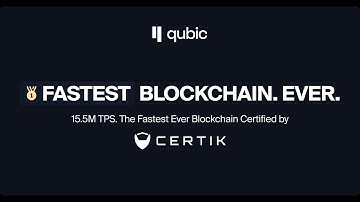 Qubic x Certik Speed Test - Fastest. Blockchain. Ever.