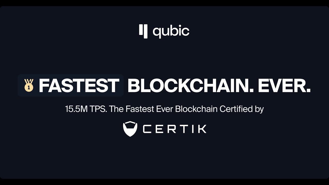 Qubic x Certik Speed Test - Fastest. Blockchain. Ever.