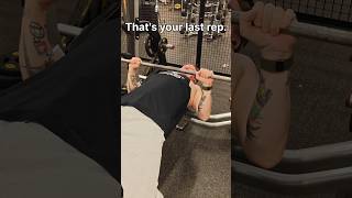 Push to failure. #benchpress #chestworkout #tricepworkout #fitover40 #consistency