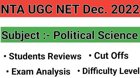 UGC NET JRF DEC. 2022 | Exam Analysis and Students Reviews