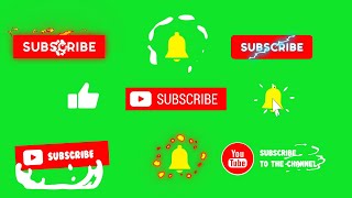 Youtube FX Buttons Collection Green Screen Animation || by Green Pedia