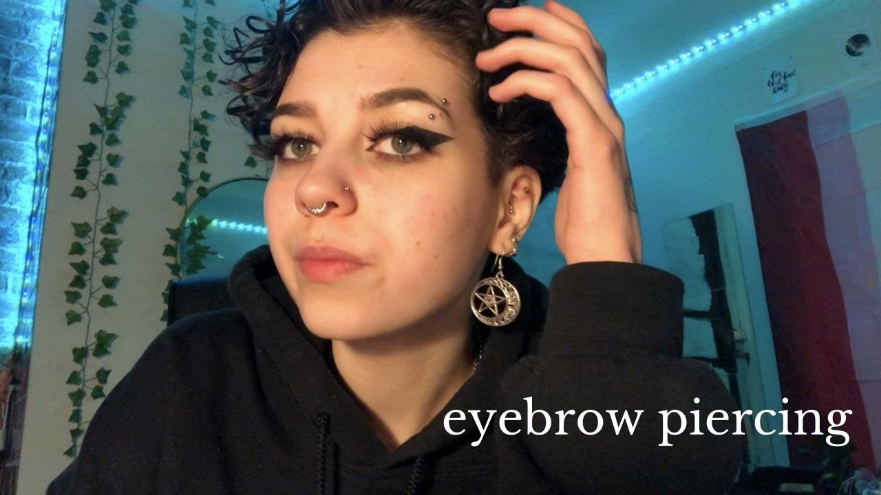 RE-PIERCING MY EYEBROW FROM HOME | Biddle