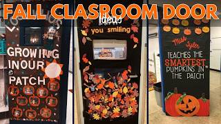100 Easy Fall Classroom Door Decorations Ideas to Try in 2026 Autum Classroom Decorating