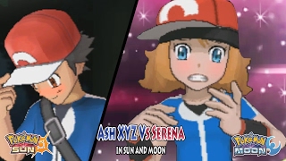 Pokemon Sun And Moon Trainer Ash Vs Serena Anime Pokemon Xyz