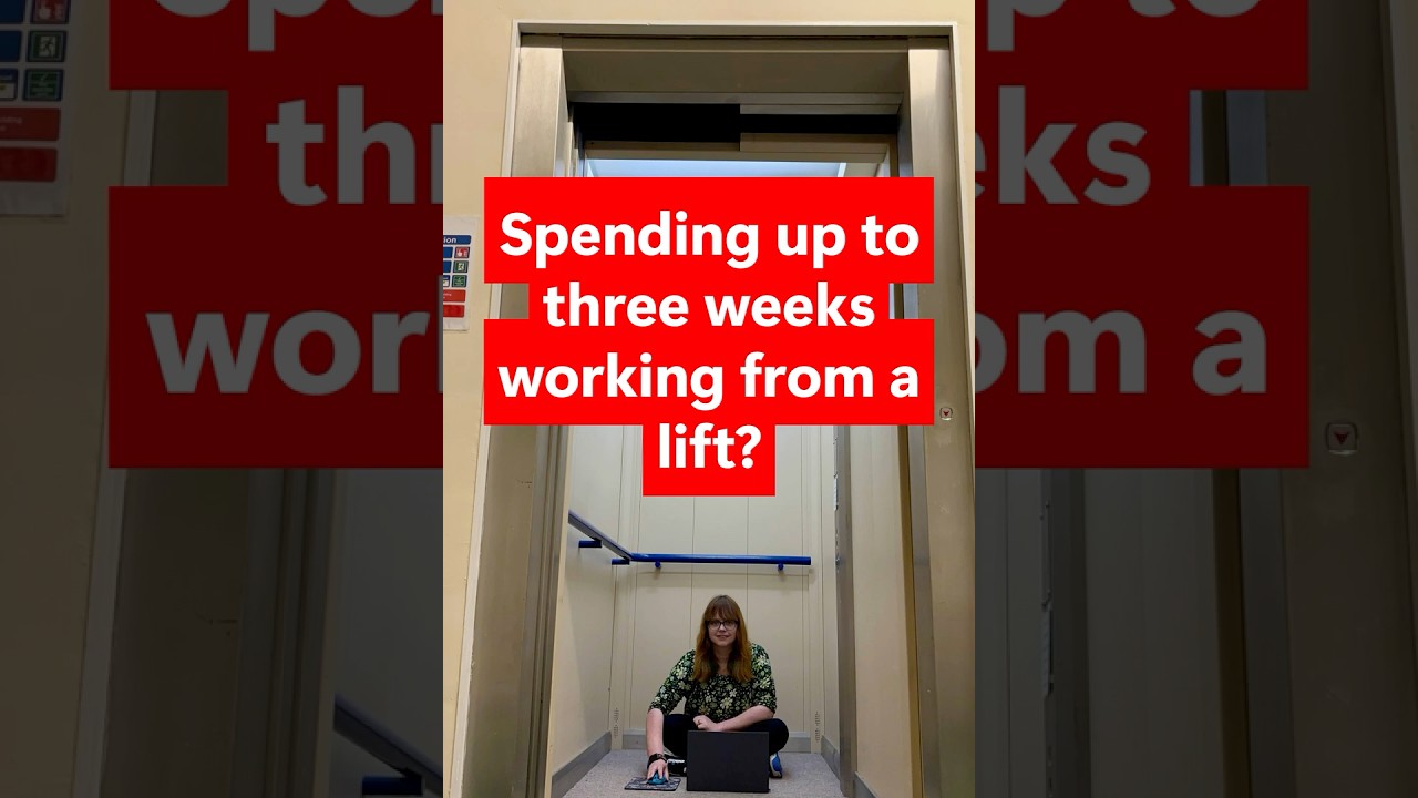 Stuck in the lift to raise funds