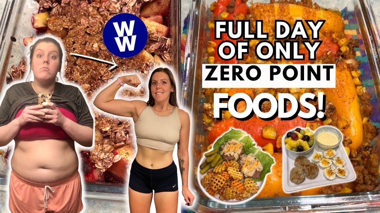 I Ate ONLY Zero Point Foods for a Day | WeightWatchers | What I Eat in a Day For Weight Loss