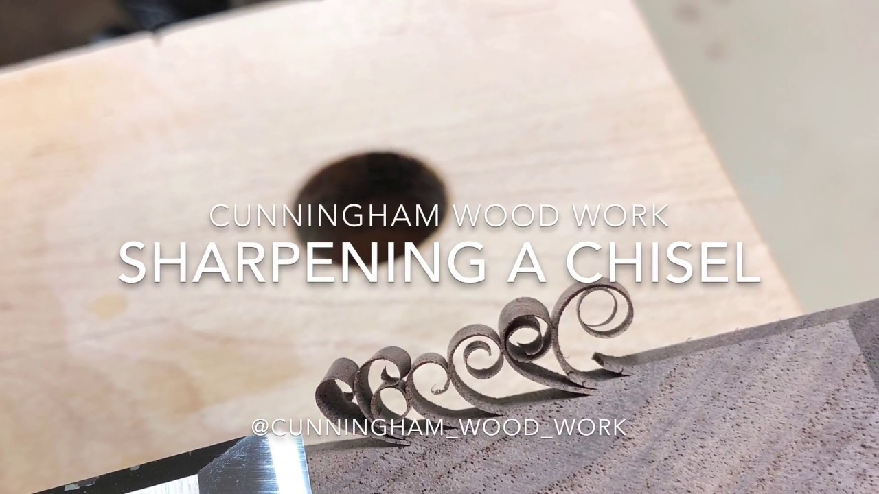 Sharpening a chisel - YouTube