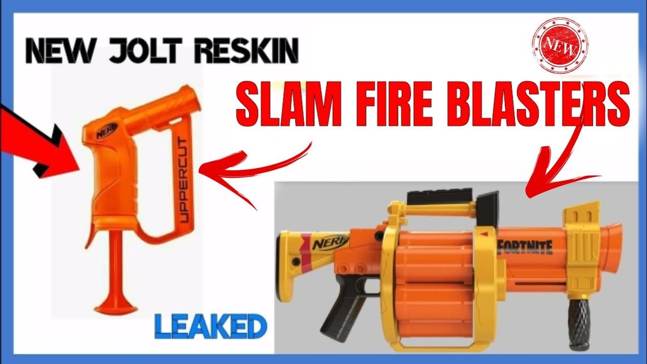 THE NEW SLAMFIRE JOLT! - Nerf Uppercut + New Colored Fortnite Blasters & More! LEAKED