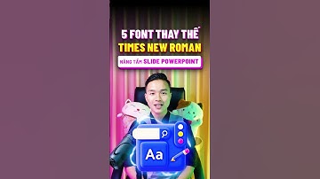 5 Font thay thế cho Times New Roman để hiện đại hóa thiết kế Slide Powerpoint | 9Slide