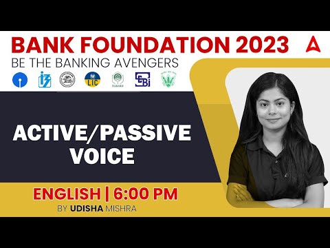 THE BANKING AVENGERS: 2023 Bank Exams | ENGLISH ACTIVE/ PASSIVE VOICE by Udisha Mishra