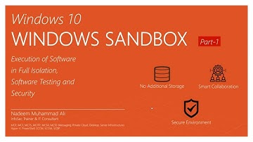 Windows Sandbox - Install Feature & Use in Windows-10 Professional & Enterprise - Part-1