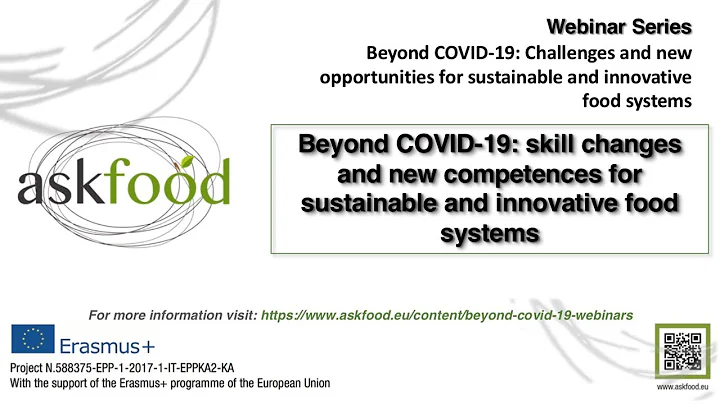 Skill changes and new competences for sustainable and innovative food systems | #ASKFOODproject