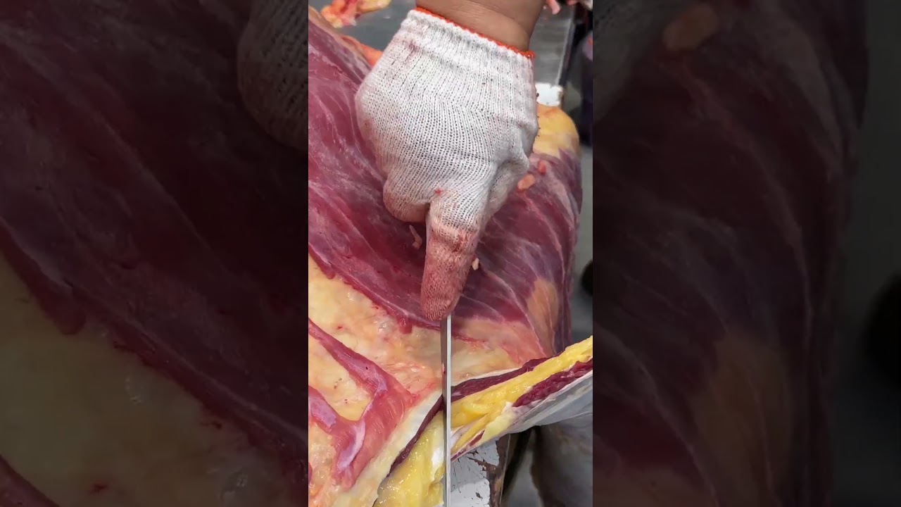 He has 20 years experienced of slice meat 