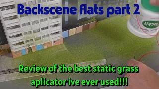 work on the backscene flats area part 2 plus flockit static grass applicator review 
