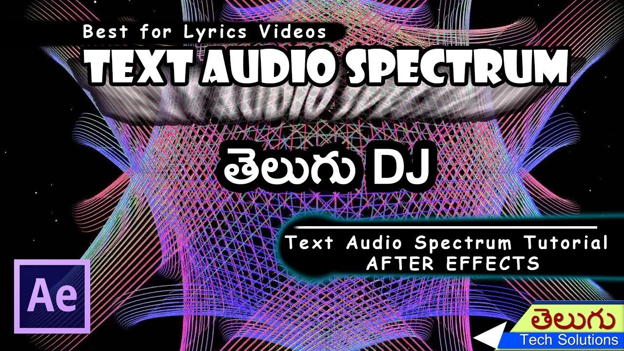 After Effects: Text Audio Specturm Effect in After Effects | Ae ...