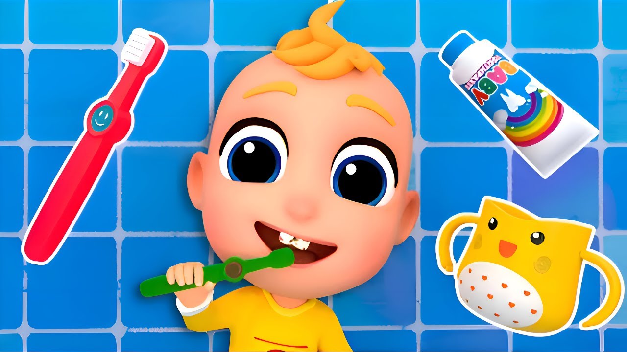 Brush Your Teeth Song Healthy Habits | Baby Angel | Nursery Rhymes ...