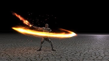 Unity Game effect " Fire Sword "
