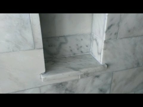 How to make a shower niche or shelf