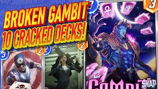 New Gambit is Utterly Broken. Get Infinite with his 10 Best Decks! Marvel Snap