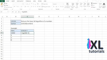 Log Base 10 In Excel