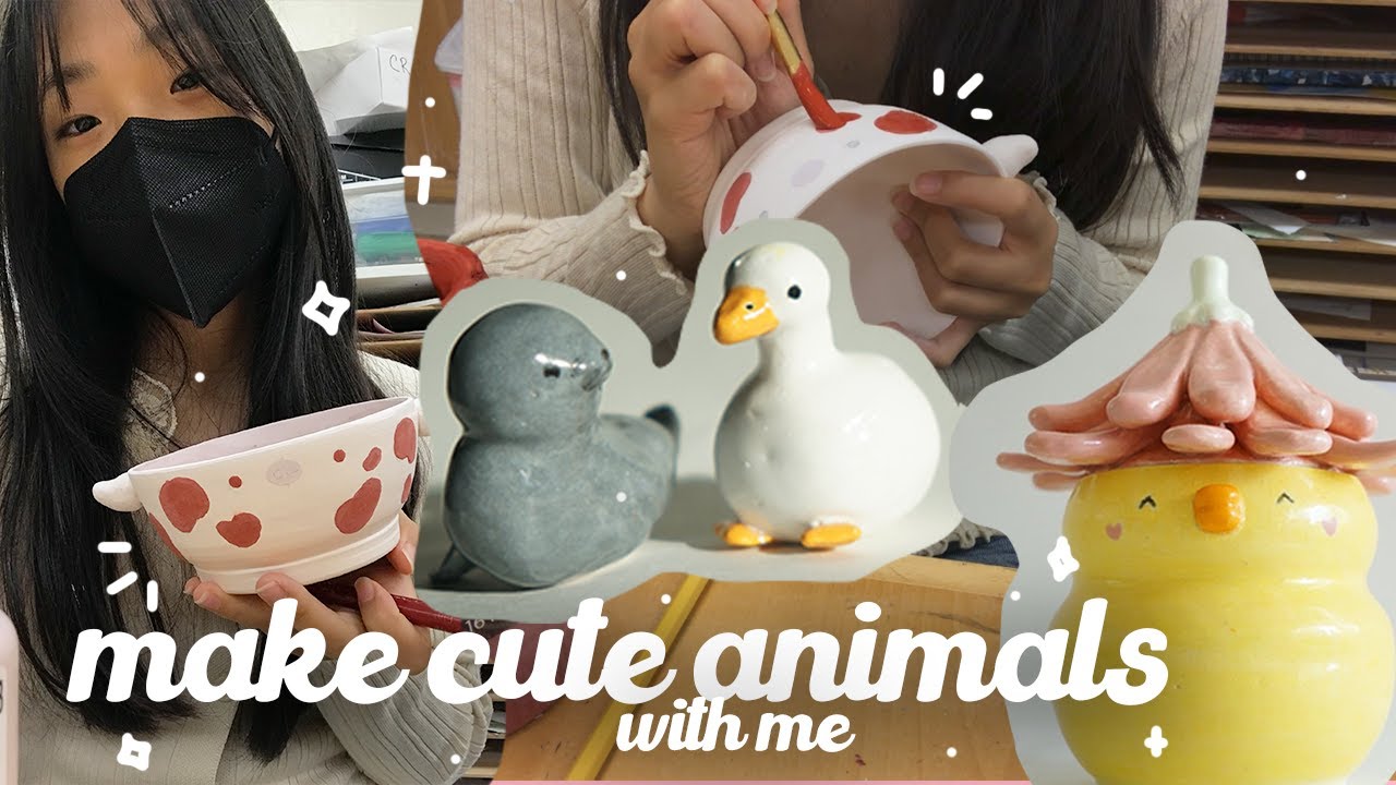ceramics vlog making cute animals YouTube