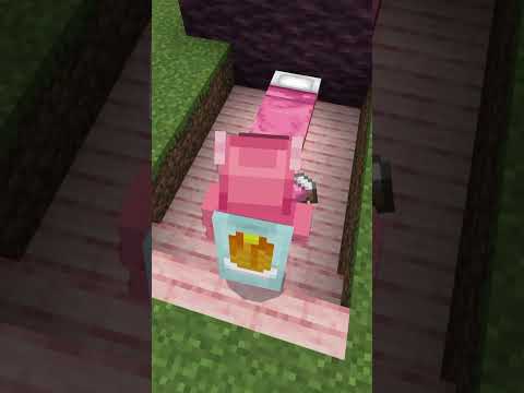 かわいい桜のテントの作り方　統合版【Minecraft】