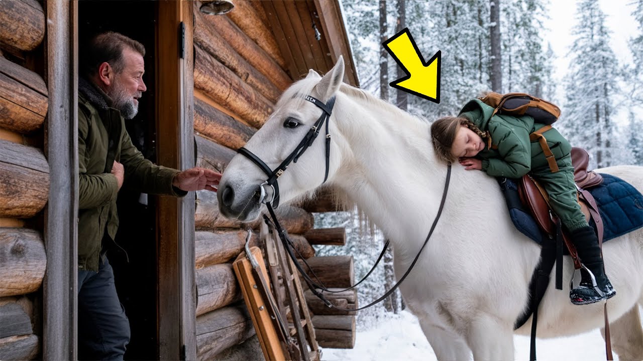 HOMEM RICO ABANDONA FILHA com FEBRE em uma durante a NEVE, mas um CAVALO faz algo…