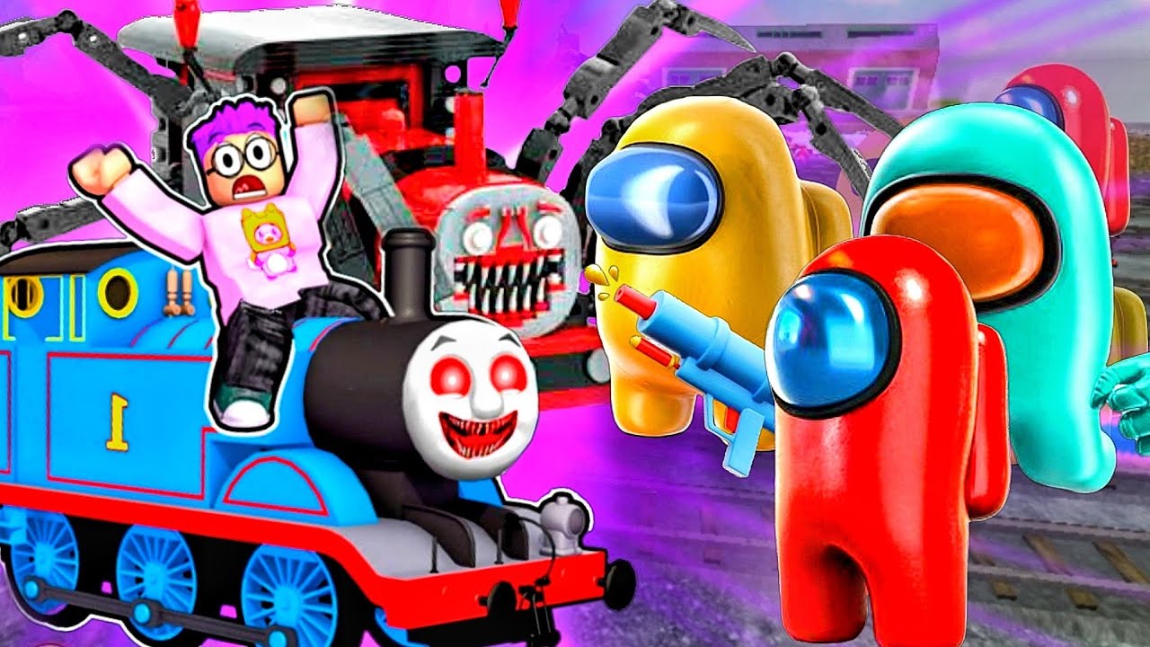 CHOO CHOO CHARLES vs Thomas  GHOSTBUSTERS (Among Us Anim) 