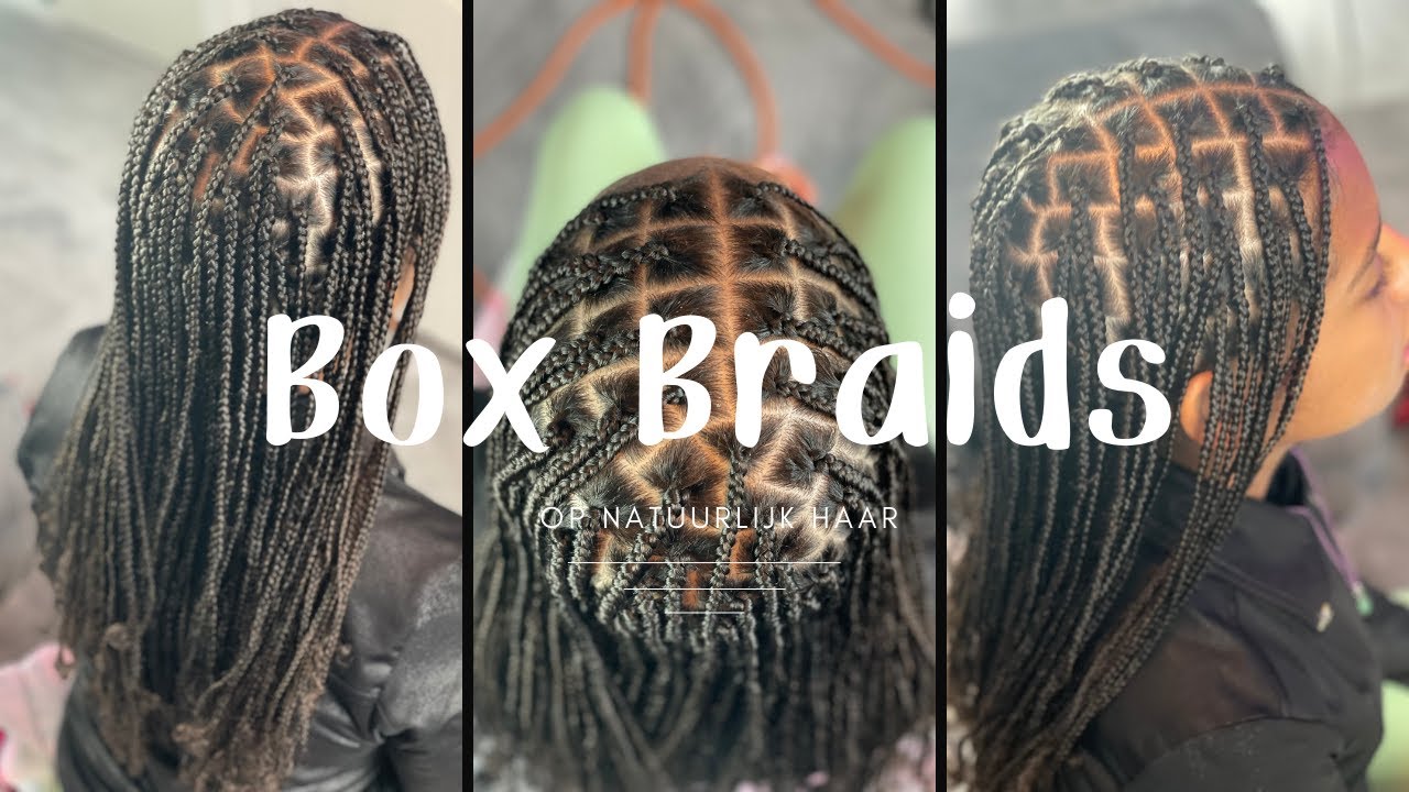 oogst Magistraat chef Boxbraids Op Natuurlijk Haar - Krullend Haar Vlechten - YouTube