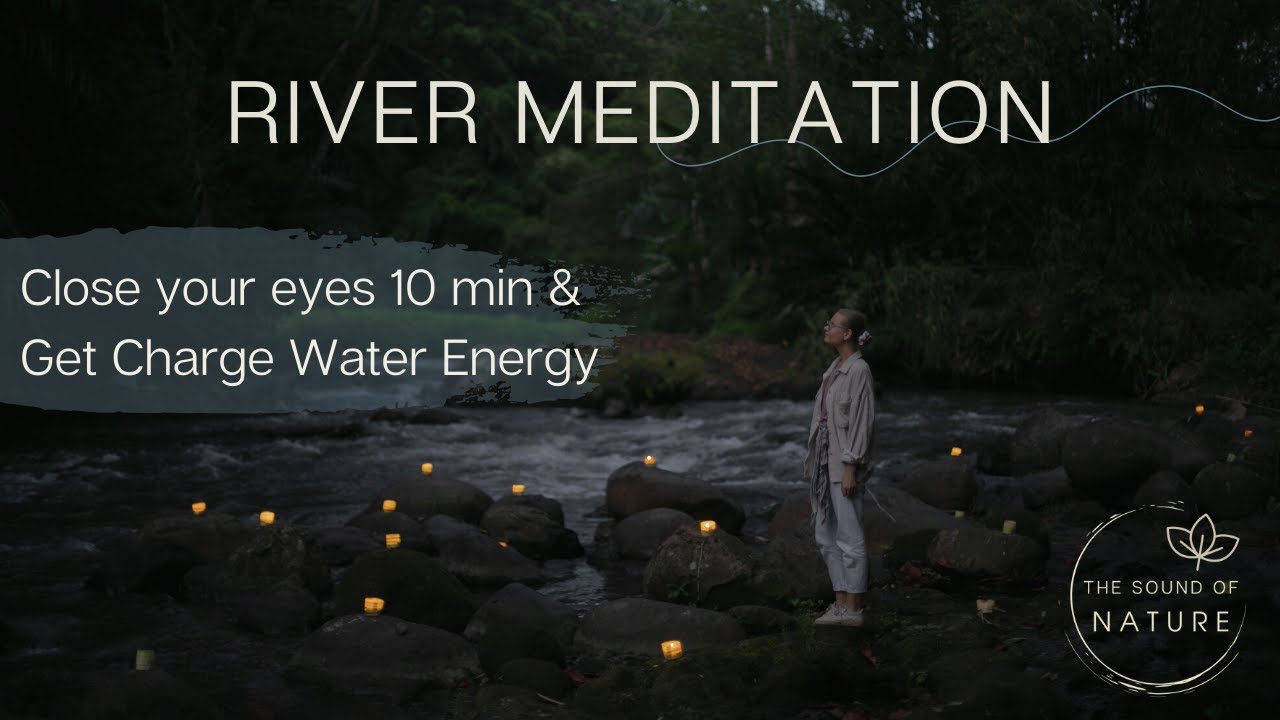 Nature River Meditation - Candlelight Relaxation - Ubud, Bali | Nature Sounds Background For Hotel