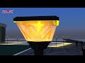 High Performance Post Stand Outdoor Waterproof Ip65 20w Solar Powered Led Security Garden Light
