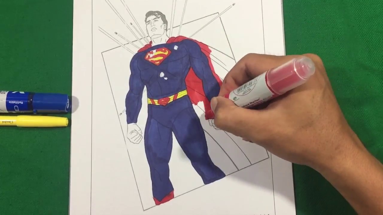 SUPERAMAM I AM MAN OF STEEL Coloring Pages SAILANY Coloring Kids