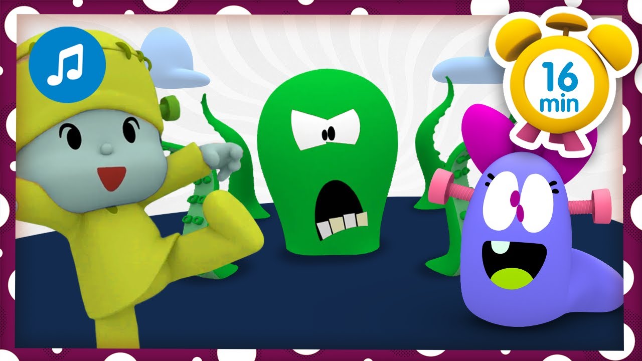 😱💜COLOR MONSTERS + More Nursery Rhymes & Kids Songs [ 16 minutes ] | Pocoyo