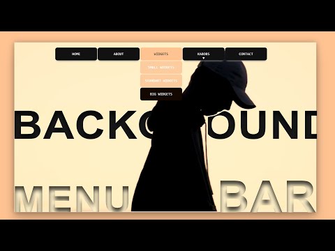 Animated Navigation Menu Bar  using HTML CSS | Menu Hover Animation