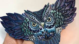 Gemsplusleather news - Owl hair barrettes