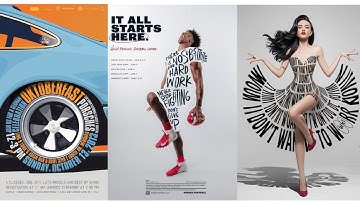 typography poster design idea l text wrap typography in coreldraw