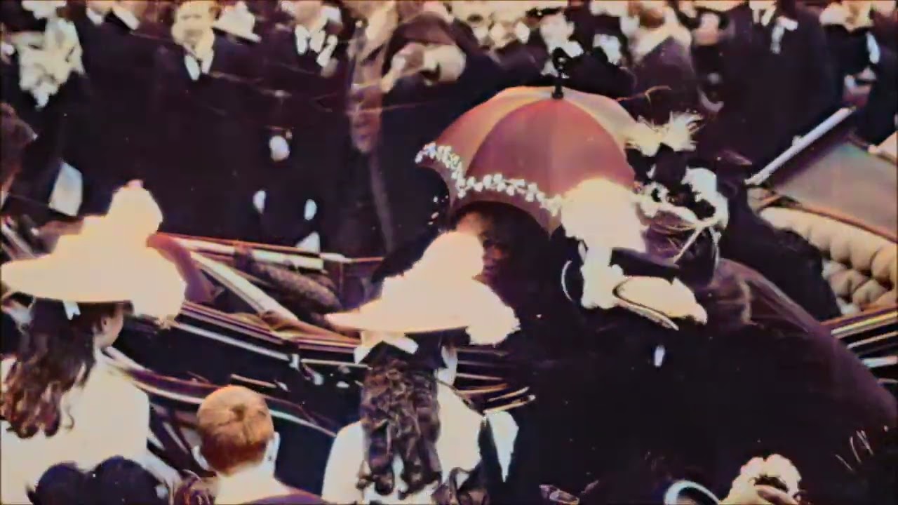 Queen Victoria visit to Ireland April 1900 colourised