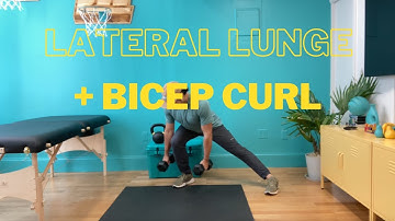 Lateral Lunge to Bicep Curl