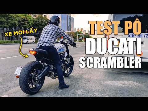 Video Mới lấy DUCATI SCRAMBLER về đã bị anh em đè ra TEST... - youtube