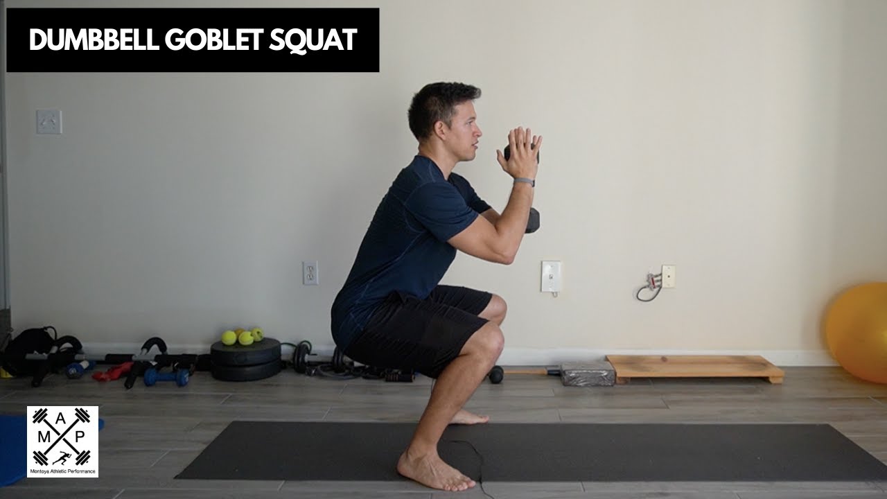 Dumbbell Goblet Squat - YouTube